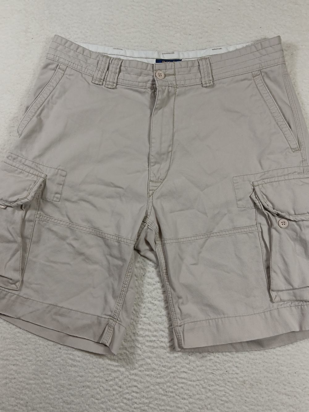 Polo Ralph Lauren Shorts Mens 36 Tan Classic Fit Cargo Twill Paratrooper